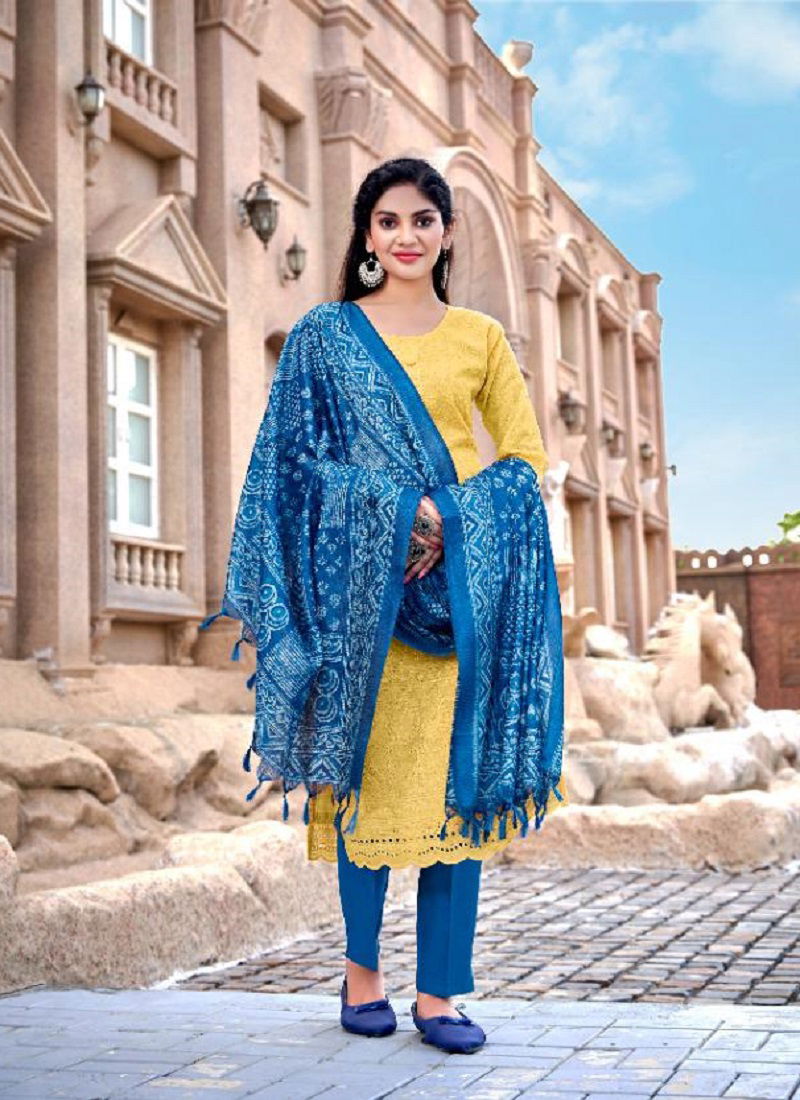 Chikan Batik Readymade Wholesale Suit Collection